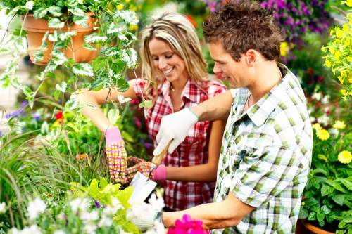 Professional inspection of a garden deck for safety issues
